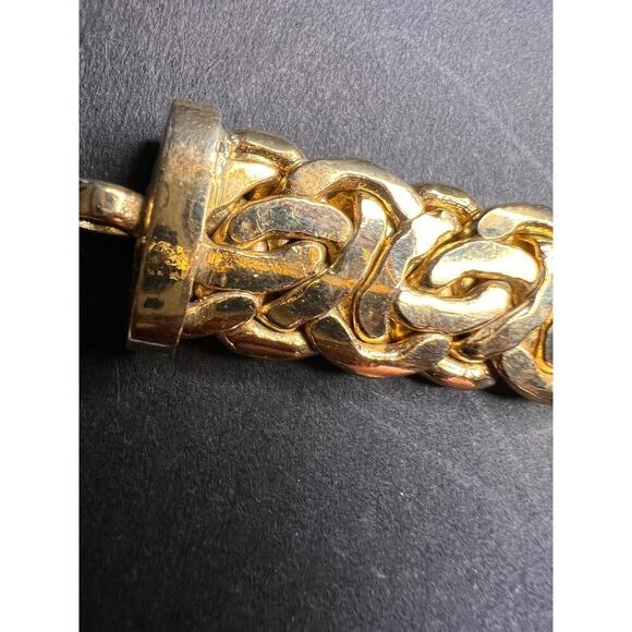 Moda Al Massimo White Cubic Zirconia Gold Over Bronze Designer Bracelet - Picture 9 of 16